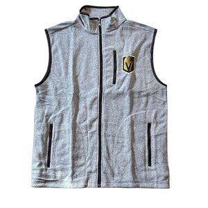 LAS VEGAS KNIGHTS gray fleece zip front vest from Station Casinos size XL - NIP